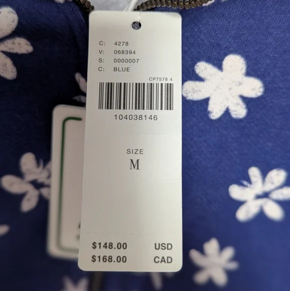 NWT Anthropologie Daily Practice Indy Half Zip Pullover Sweatshirt Size M Floral - Picture 4 of 9